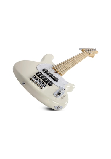 Schecter Cv-5 5 Telli Bas Gitar Ivory