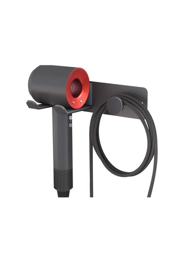 Lichen Duvara Monte Saç Kurutma Makinesi Tutacağı, Paslanmaz Siyah