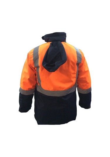 Bondit Kumaştan Çok Cepli Yerli Işci Parkası / Montu