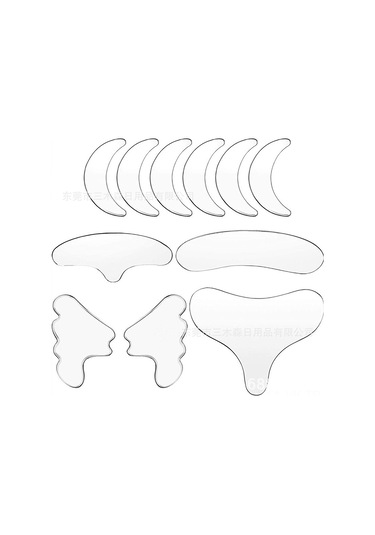 Vkemall Cilt Bakımı İçin 16 Parça Silikon Anti-kırışıklık Yama Seti - Alın, Göz Ve Boyun Bölgesi