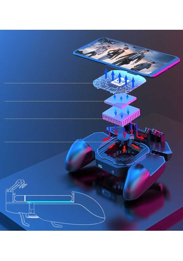 Kilifone - Telefon Oyun Aparatı Dl88 Mobil Game Oyun Aparatı - Siyah - T17885