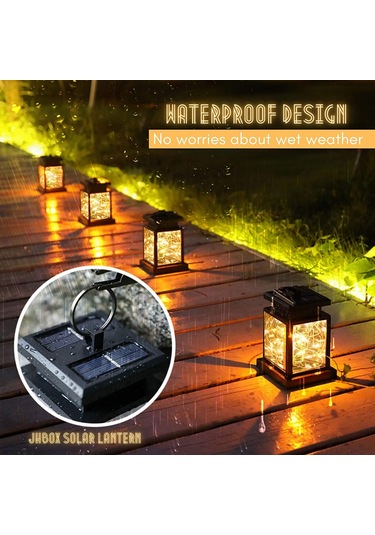 Gajeena Güneş Enerjili Cam Kavanozlı Mavi Işık, Bahçe/patio İçin Ip65 Su Geçirmez Bakır Tel Led, 8-10 Saat Süre, 2 Adet Hediye Kutusu Seti