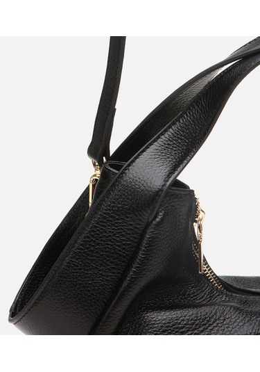 Hotiç Kadın Deri Siyah Çapraz Askılı Çanta 03cah309430a100 Siyah