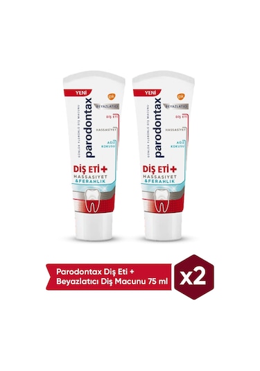 Parodontax Diş Eti+ Beyazlatıcı Diş Macunu 2 x 75 ML