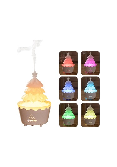 Leerfei V51 Yağmur Bulutu Görünümlü Aroma Difüzör, Nemlendirici -250ml Kapasiteli
