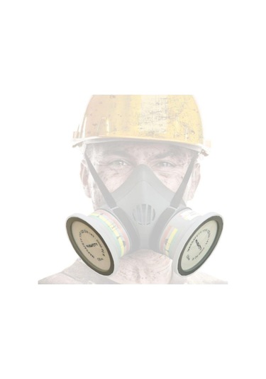 Maxsafety Yyf 120 P2 Yarım Yüz Gaz Maskesi Filtresi Yedeği 2'Li