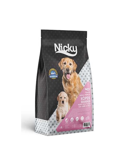 Nicky Kuzu ve Pirinçli Yavru Köpek Maması 15 KG