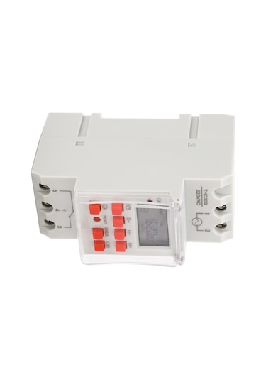 Vkemall 30a Programlanabilir Dijital Zaman Kontrolü Anahtarı - 1 Saniye En Küçük Zamanlama, 168 Saat Maksimum Süre, Lcd Ekranlı, Ac 220-240v, Dahili Pil