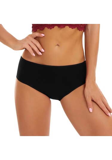 Kadın Siyah Maxi Bato Külot 3'lü Paket 246-3s Siyah