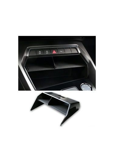 Geeksen 2021 Audi A3l İç Mekan Dekorasyon Aletleri: Özel Olarak Tasarlanmış Siyah Kontrol Panel Depolama Kutusu - İç Döşeme Yenileme Ve Organizasyon