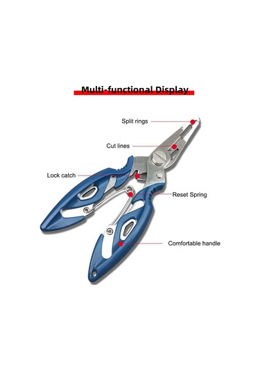 Jeehugo Deniz Ve Tatlı Su İçin Çok Fonksiyonlu Balıkçı Takımı - 13cm Pense, 21cm Tutucu Ve Kaymaz Önlüğü Seti