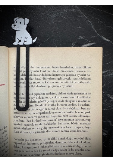 Sevimli Oturan Köpek Şeklinde Kitap Ayracı - Tatlı Köpek Kitap Ayracı