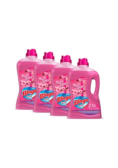 Bingo Fresh Yüzey Temizleyici Pembe Düşler 4 x 2500 ML