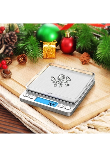 Dijital Hassas Elektronik Taşınabilir Terazi Tartı 3000gr- 0.1gr