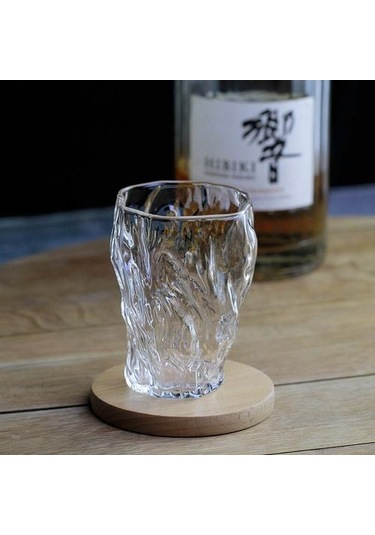 1 Adet Japon Düzensiz Çekiç Sanat Viski Tumbler Cam Eski Moda Yapıt El Yapımı Viski Kupa Chivas Kupası Şarap Camları Verre A Vin Eski Moda Cam Açık Gri