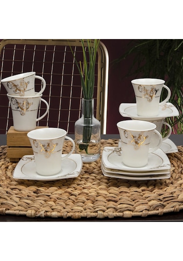 Güral Carolıne 12 Parça 6 Kişilik Türk Kahvesi Takımı - 5430