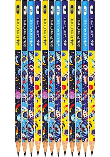Faber Castel Uzay Macerası 2b Kurşun Kalem Çok Renkli