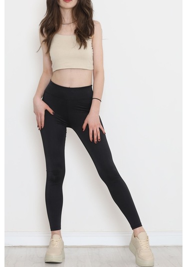 Mokashopin - Parlak Disko Tayt Siyah - 12445.1778. 001