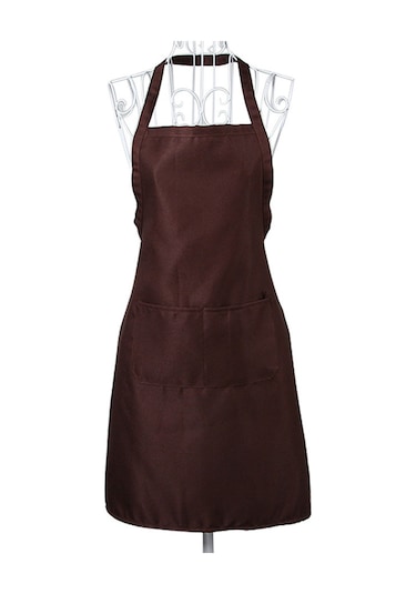 Qingmipy Beyaz Restoran Garson Apronu 73x58cm - Logo Baskılı Özel Tasarım - Dayanıklı Malzeme - Ev Ve İş Yeri Kullanıma Uygun