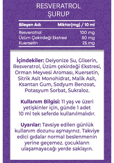 İkili Avantajlı Paket 1 Resveratrol Shots + Resveratrol Şurup