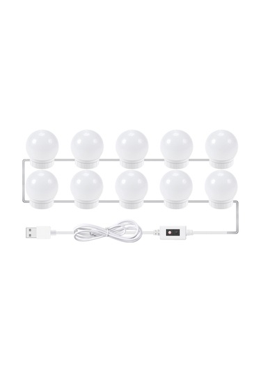 Vkemall 10 Adet Led Makyaj Aynası Işıkları Akıllı Sensör Kontrolü Tuvalet Aynası Işıklar