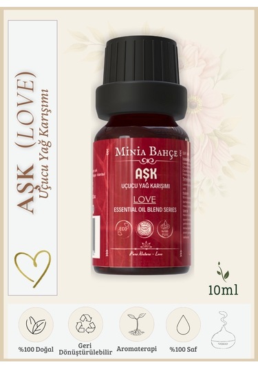 Minia Bahçe Bitki Ve Sanat Atölyesi Aşk Love Uçucu Yağ Karışımı 10 ML