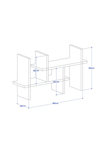 Mutfak Rafı 002 - Siyah
