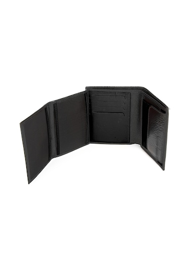 Bay Pablo V90 Siyah Hakiki Deri Erkek Cüzdan Siyah