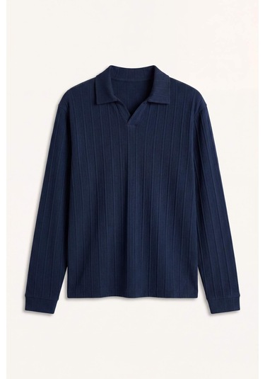 Defacto Regular Fıt Sweatshirt H3317ax26spnv82 Lacivert-nv82