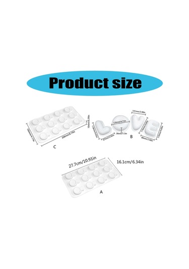 Sevgililer Günü İçin Esnek Silikon Mus Kek Kalıpları 0002 Diğer