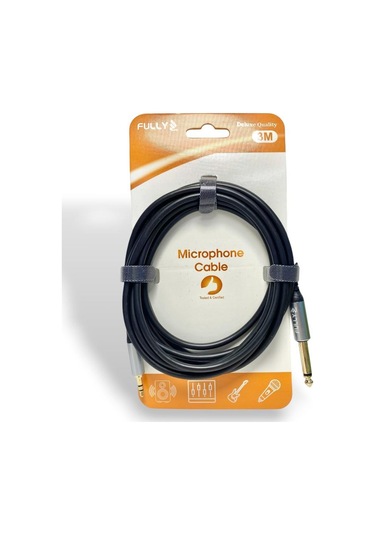 Fully 3metre 6.3mm Mono - 3.5mm Stereo Kablo