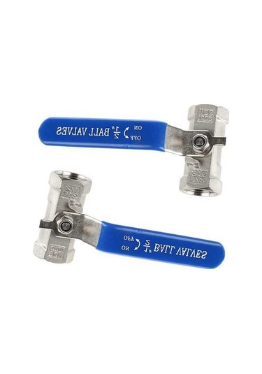 Ulzyvf 2x 1/2 İnç Kol Dişi/dişi Küresel Vanalar Uzun Saplı 316 Paslanmaz Çelik Wog1000, Küçük Boyutlu Model