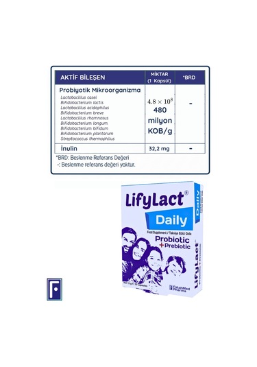 Daily Probiyotik, Prebiyotik, 30 Kapsül ,2 Avantaj Seti