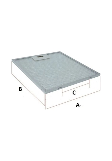 160x560mm Davlumbaz Filtresi Aspiratör Yağ Filtresi, 16x56cm