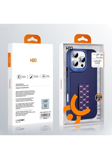 Apple Uyumlu iPhone 14 Pro Max Hbc-265 Madrid Magsafe Standlı Kapak - Titan Gri