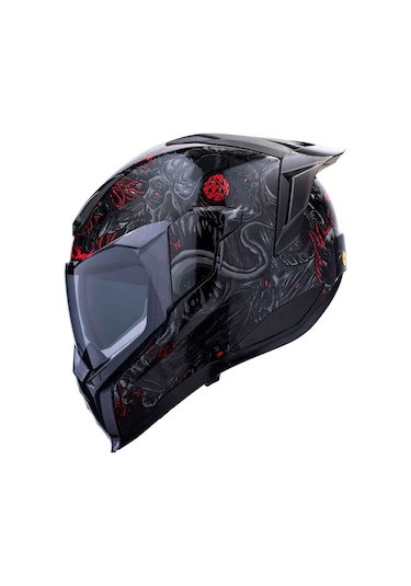 Icon Ultraflite Misanthrope Mıps Kask Siyah Kırmızı
