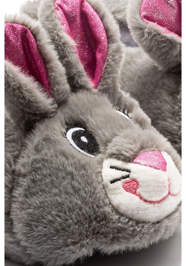 Twigy Nara EE0541 Kadın Hayvanlı Panduf Gri 36/41 Gri