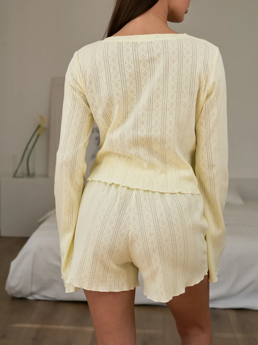 Salampı Home Pamuklu Şortlu Ve Üstlü Pijama Takımı 441180460 Gri