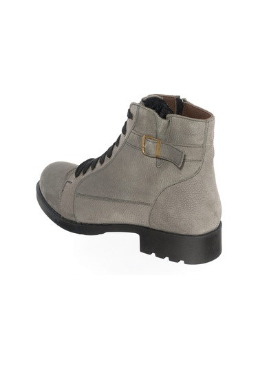 45-46-47-48-49-50 Numara F783 Gri Yağlı Nubuk Büyük Numara Erkek Bot Çizme Gri Nubuk