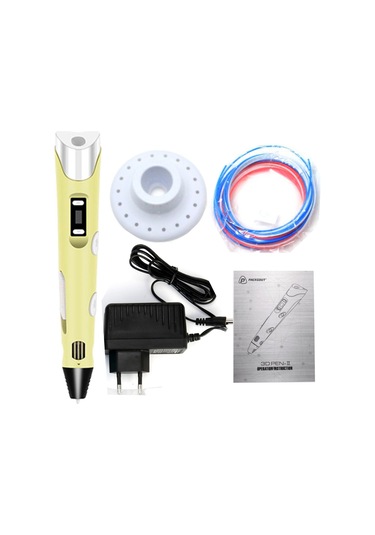 Sari Renk 3D Kalem Yazıcı