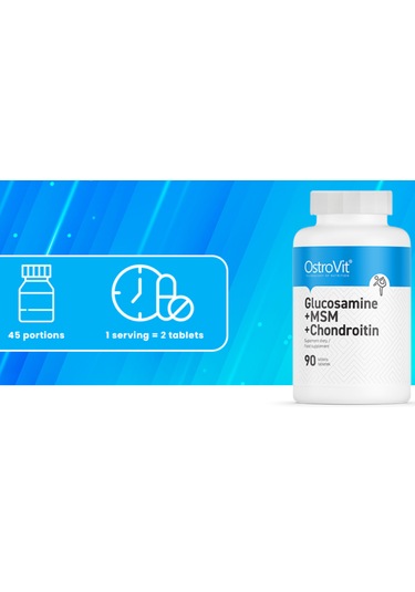 Ostrovit Glucosamine Glukozamin + Msm + Chondroitin 90 Tablets