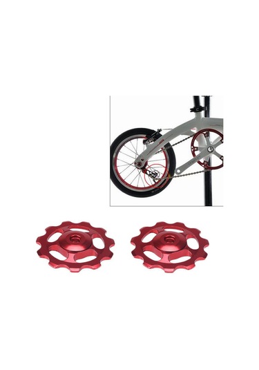 Reedark Alüminyum Cnc Bisiklet Arka Vites Güdüm Tekerleği 11t, Seramik Yatak, Aşınma Dayanıklı, Kırmızı Tek Adet
