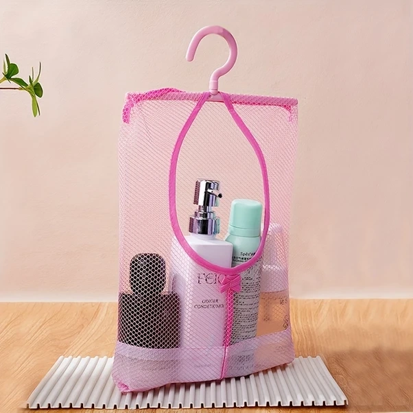 Gateesat Mavi Askılı Polyester File Saklama Organizer - Banyo Mutfak Düzenleme Mavi