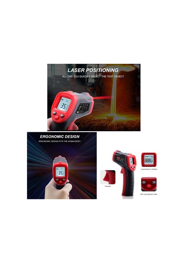 Wintact Wt319b -50-550 Santigrat Lcd Ekranlı Kızılötesi Termometre, Dahil Değil