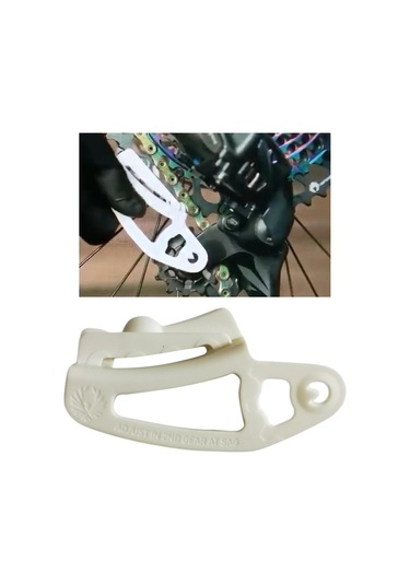 Homyl 1x Arka Attırıcı Chaingap Ayar Kılavuzu Zincir Beyaz