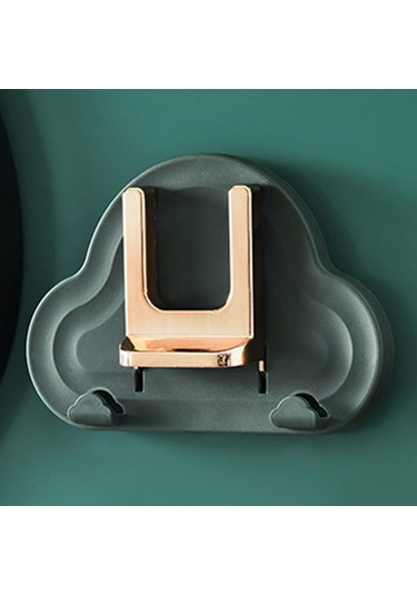 Homyl Duvar Saç Kurutma Makinesi Tutucu Depolama Standı Yeşil Yeşil