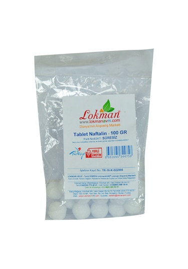 Lokman Naftalin Bilya Tablet 100 G