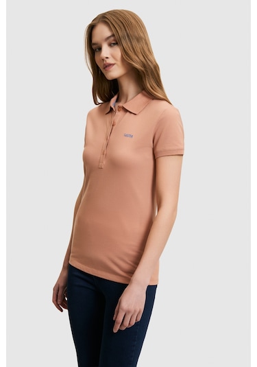 U.S. Polo Assn. U.s. Polo Assn. Kadın Pudra Tişört Basic 50323461-vr042