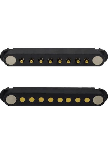 8-pin 2.54mm Pogo Pin Manyetik Konnektör Takımı