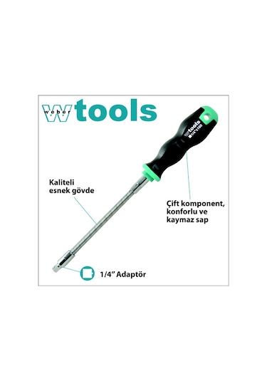 Weber Tools Esnek Lokma Adaptörü 14 x 160 MM